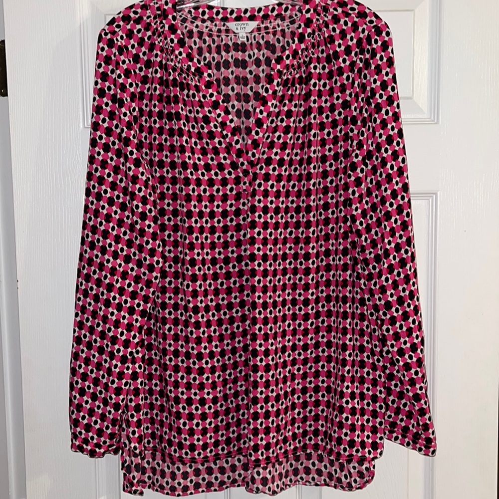 Crown & ivy long sleeve blouse.